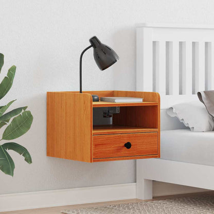 Comodino con cassetto 2 pcs Marrone cerato 38 x 36 x 29,5 cm
