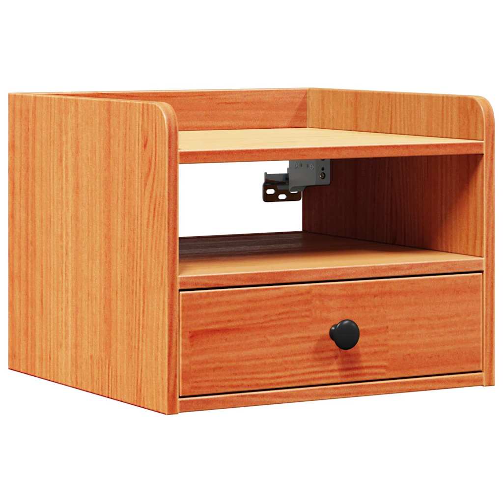 Comodino con cassetto 2 pcs Marrone cerato 38 x 36 x 29,5 cm