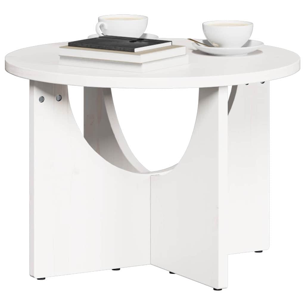 Tavolino da salotto Bianco 50 x 50 x 35 cm