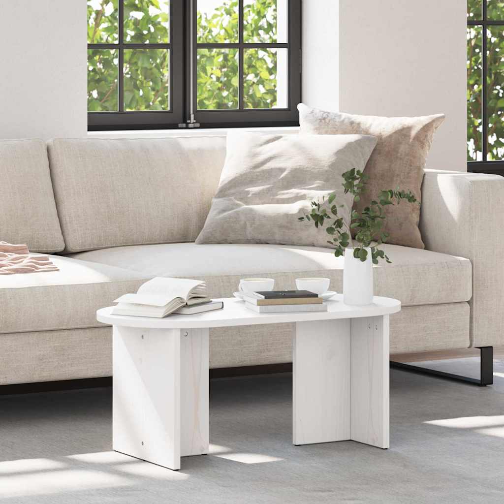 Tavolino da salotto Bianco 80 x 39,5 x 35 cm