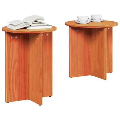 Tavolino da salotto 2 pcs Marrone cerato