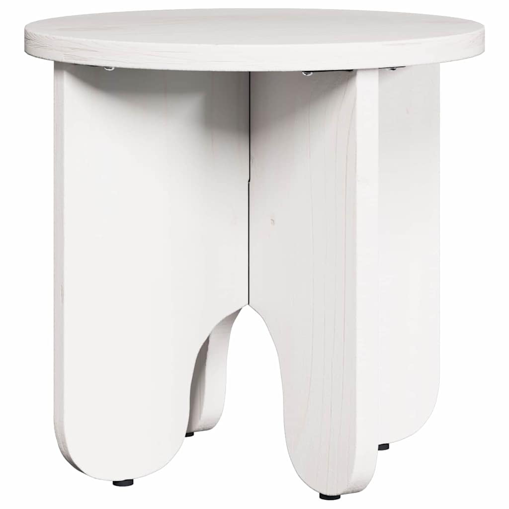 Tavolino da salotto 2 pcs Bianco Legno massello di pino