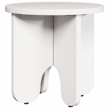 Tavolino da salotto 2 pcs Bianco Legno massello di pino