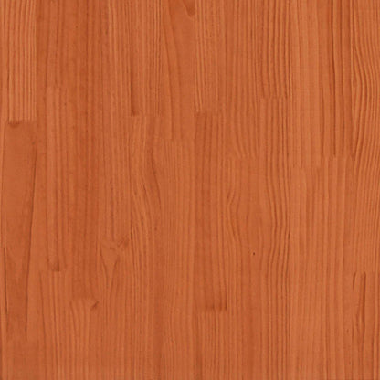 Tavolino da salotto 2 pcs Marrone cerato Legno di pino massello