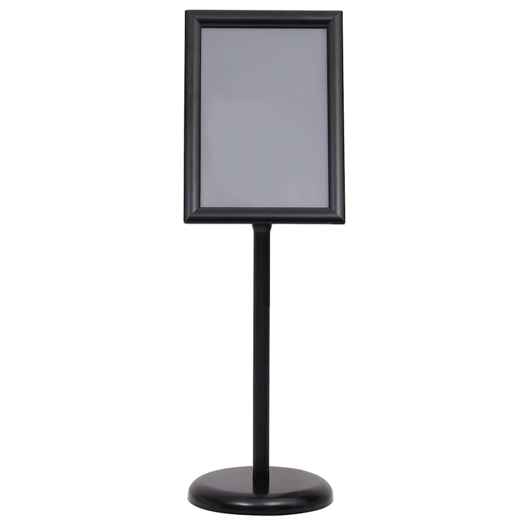 Supporti per poster 2 pcs Nero 32.7 x 24 x 108 cm Alluminio