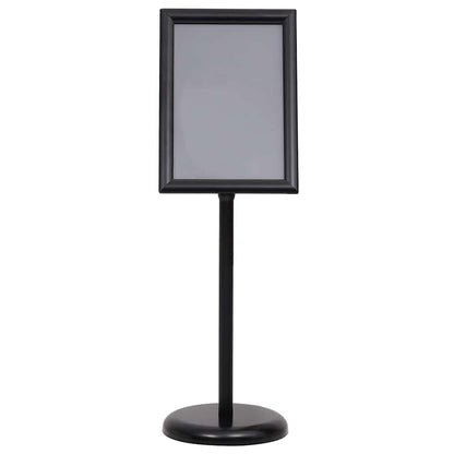 Supporti per poster 2 pcs Nero 32.7 x 24 x 108 cm Alluminio