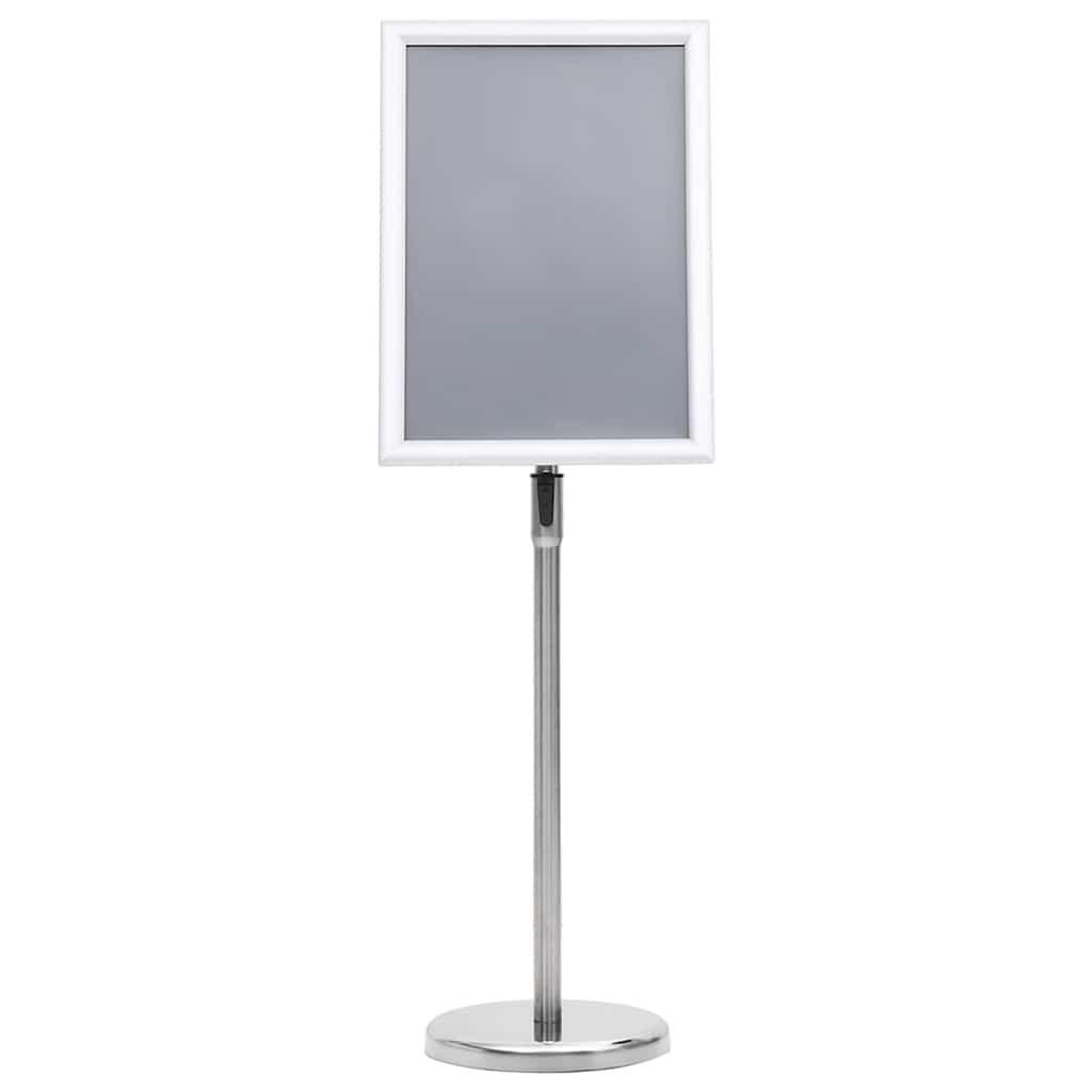 Supporti per poster 2 pcs Argento 32.7 x 24 x 108 cm Alluminio