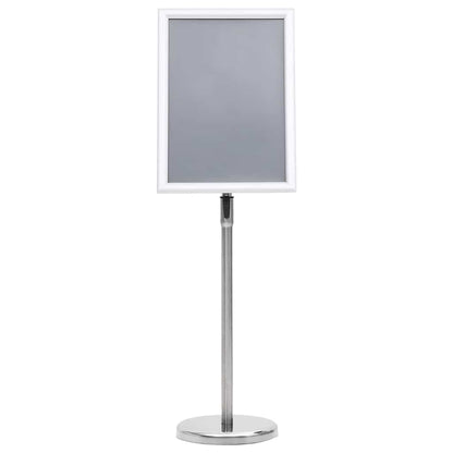 Supporti per poster 2 pcs Argento 32.7 x 24 x 108 cm Alluminio