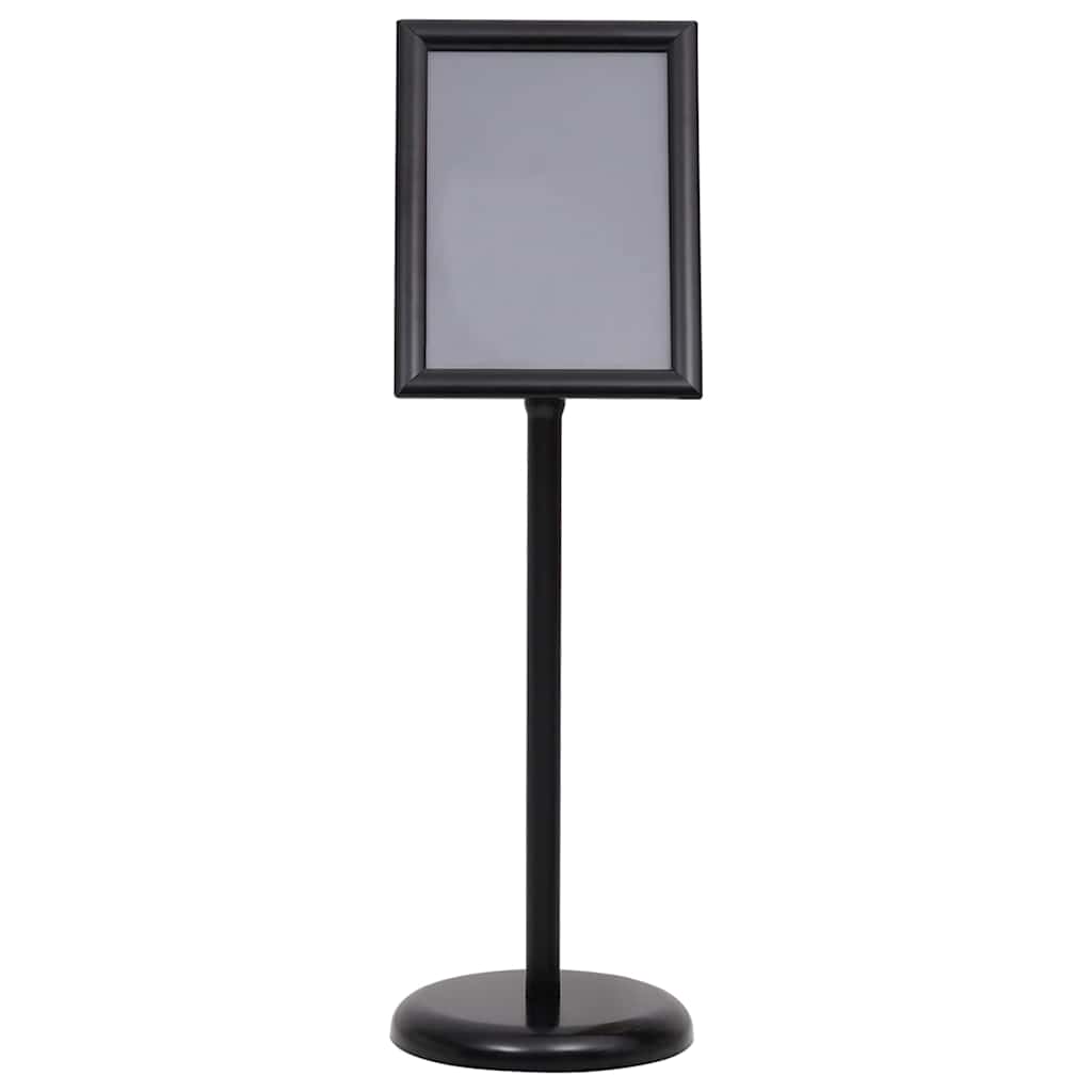 Supporti per poster 2 pcs Nero 32.7 x 24 x 108 cm Alluminio
