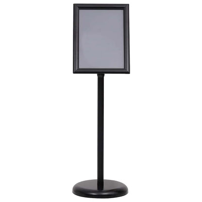Supporti per poster 2 pcs Nero 32.7 x 24 x 108 cm Alluminio