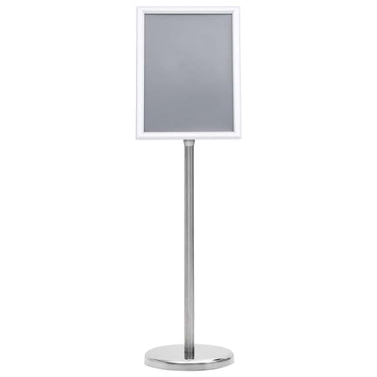 Supporti per poster 2 pcs Argento 32.7 x 24 x 108 cm Alluminio
