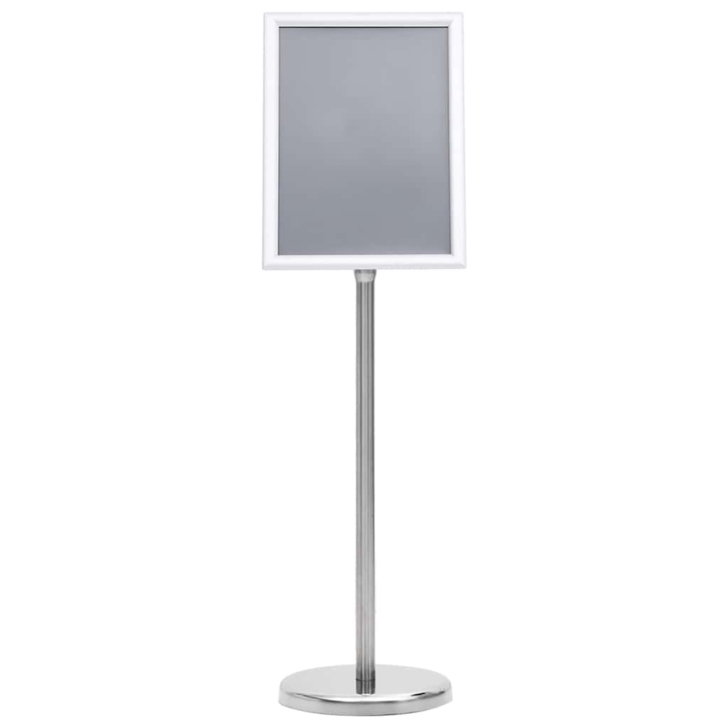 Supporti per poster 2 pcs Argento 32.7 x 24 x 108 cm Alluminio