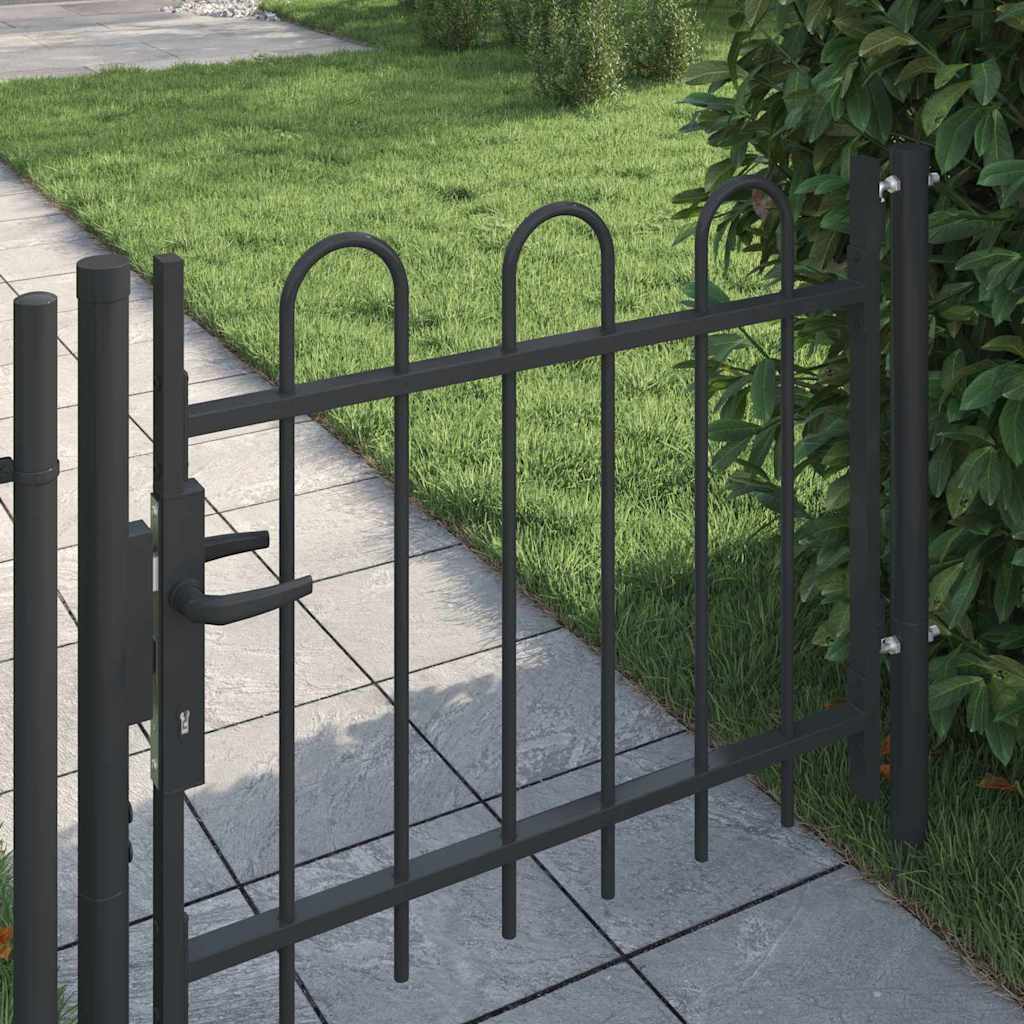 Cancello per recinzione con blocco Grigio 103 x 250 cm