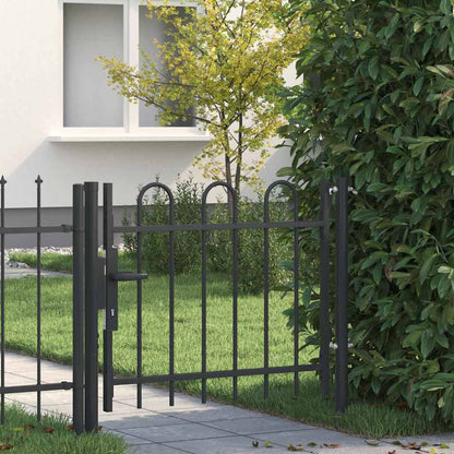 Cancello per recinzione con blocco Grigio 103 x 250 cm