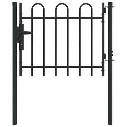 Cancello per recinzione con blocco Grigio 103 x 250 cm