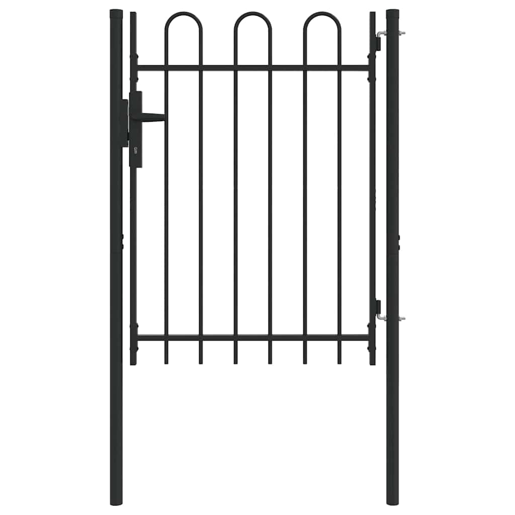 Cancello per recinzione con blocco Grigio 103 x 175 cm