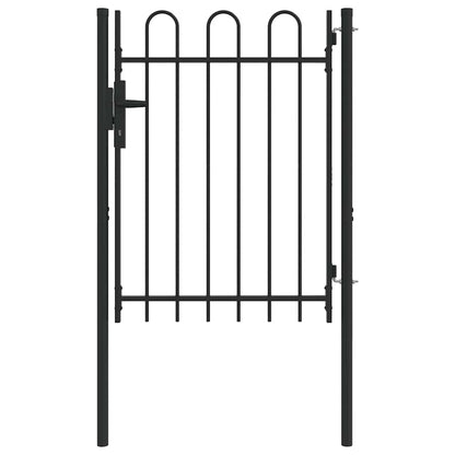 Cancello per recinzione con blocco Grigio 103 x 175 cm