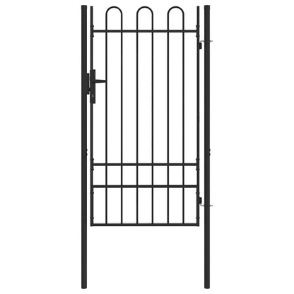 Cancello per recinzione con blocco Grigio 103 x 225 cm
