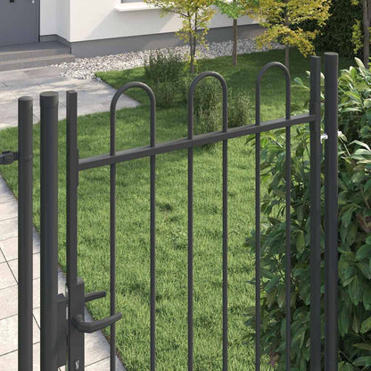 Cancello per recinzione con blocco Grigio 103 x 250 cm