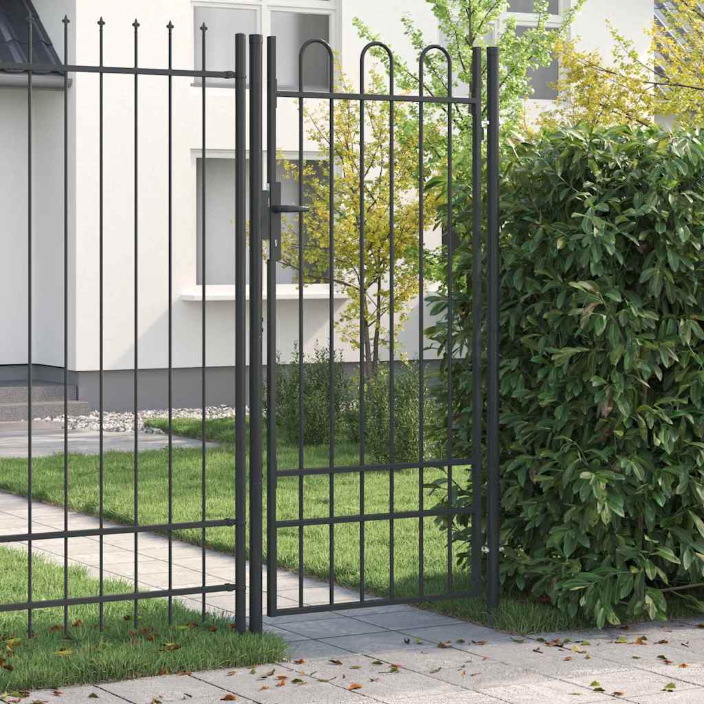 Cancello per recinzione con blocco Grigio 103 x 250 cm