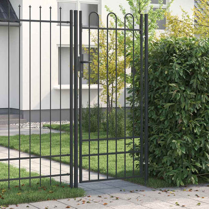 Cancello per recinzione con blocco Grigio 103 x 250 cm