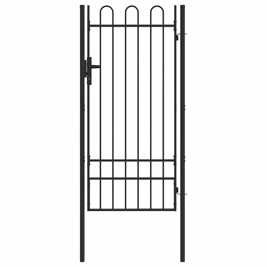 Cancello per recinzione con blocco Grigio 103 x 250 cm