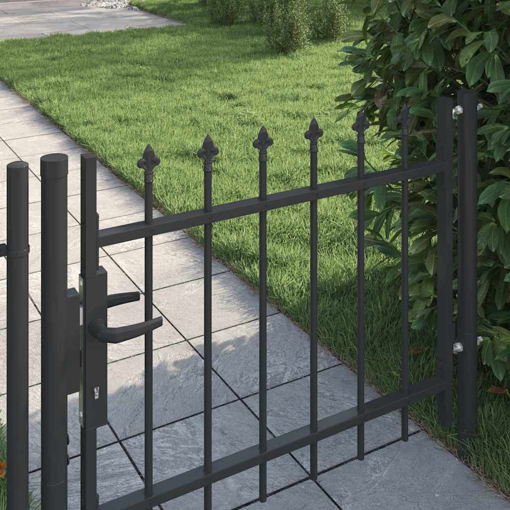Cancello per recinzione con blocco Grigio 103 x 250 cm