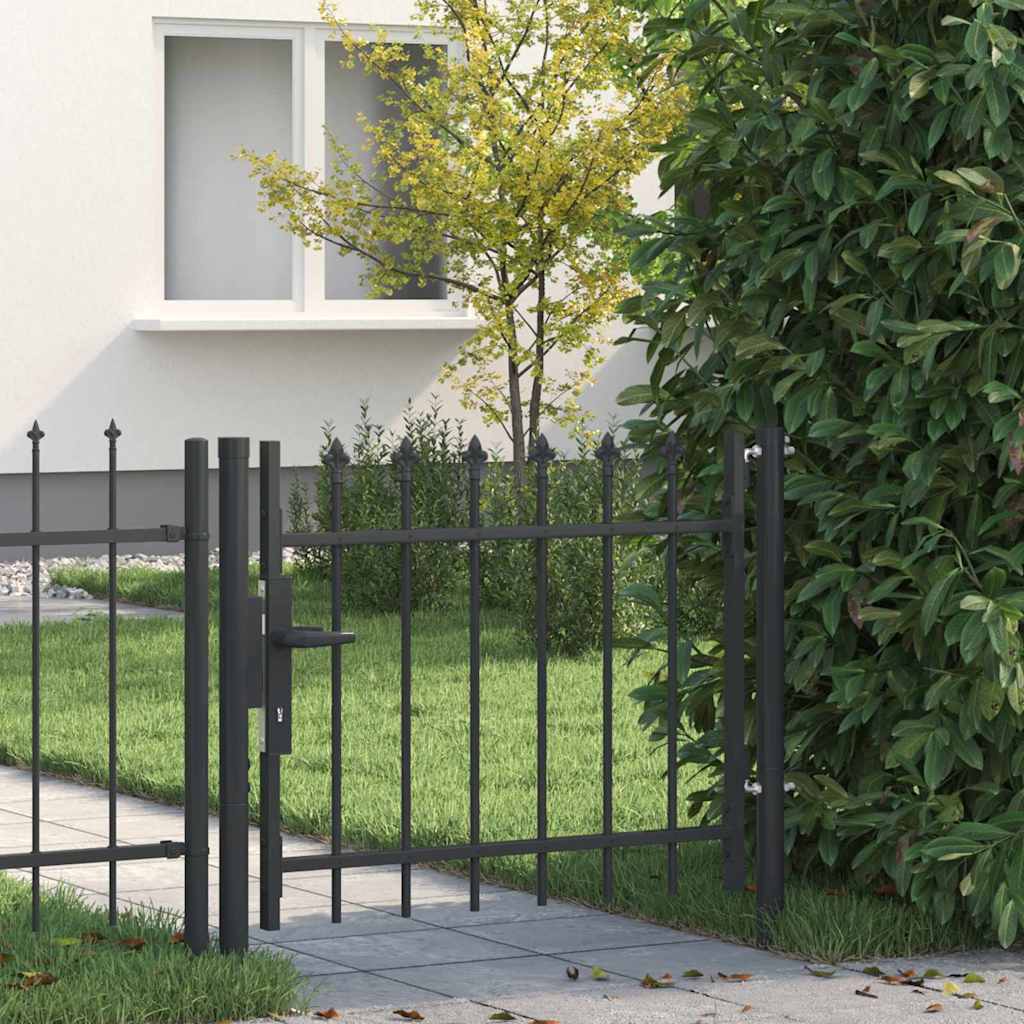 Cancello per recinzione con blocco Grigio 103 x 250 cm