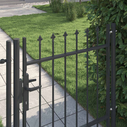 Cancello per recinzione con blocco Boxtel Grigio 103 x 150 cm