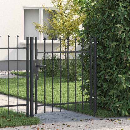 Cancello per recinzione con blocco Boxtel Grigio 103 x 150 cm