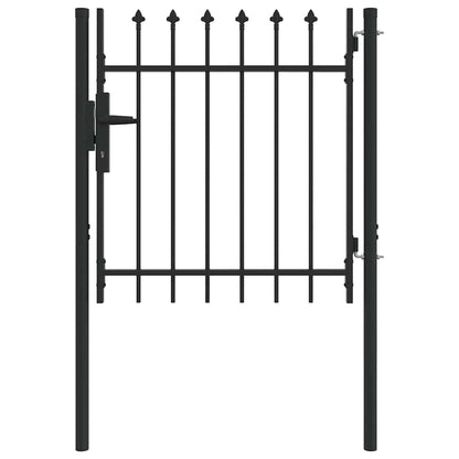Cancello per recinzione con blocco Grigio 103 x 150 cm