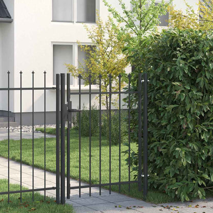 Cancello per recinzione con blocco Grigio 103 x 175 cm