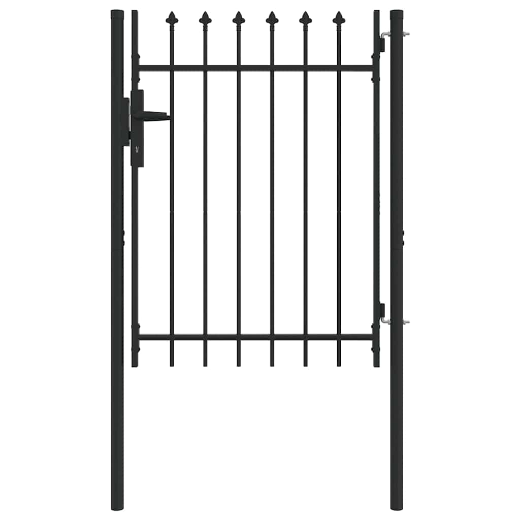 Cancello per recinzione con blocco Grigio 103 x 175 cm