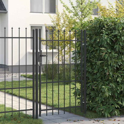 Cancello per recinzione con blocco Grigio 103 x 200 cm