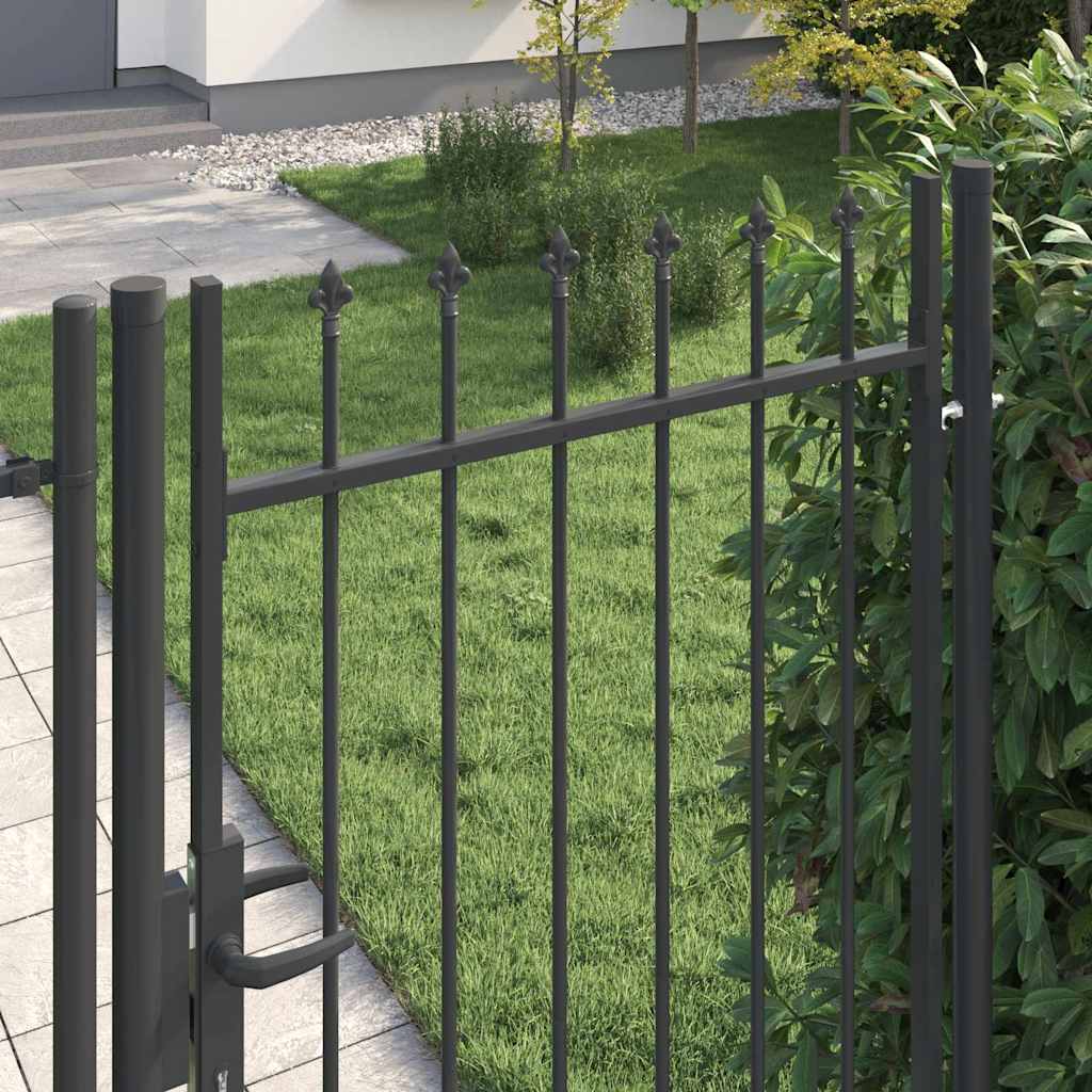 Cancello per recinzione con blocco Grigio 103 x 225 cm