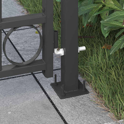 Palo della recinzione Grigio 200 x 88 x 14 cm Acciaio