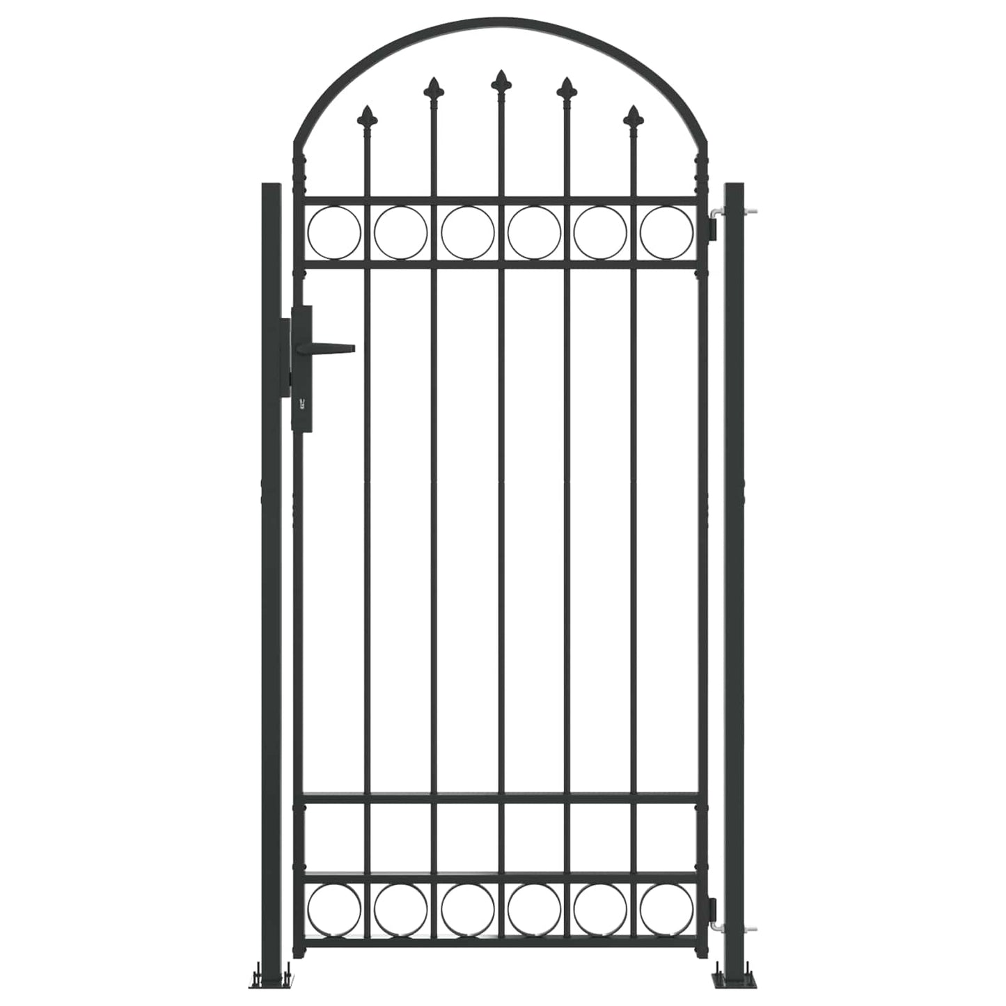 Palo della recinzione Grigio 200 x 88 x 14 cm Acciaio