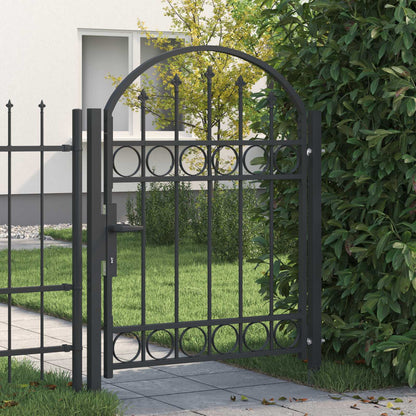 Cancello per recinzione con blocco Grigio 100 x 125 cm