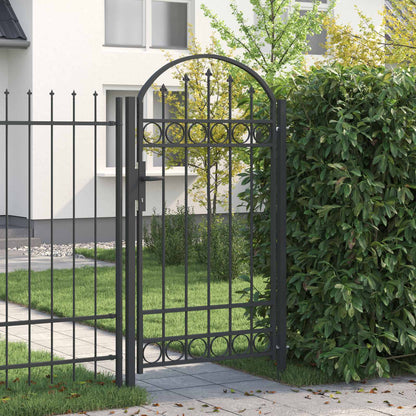 Cancello per recinzione con blocco Grigio 100 x 175 cm