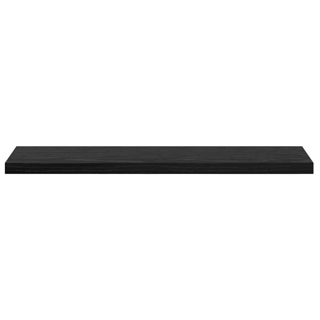 Scaffale 4 pcs Nero 40 x 10 x 1,5 cm Legno multistrato