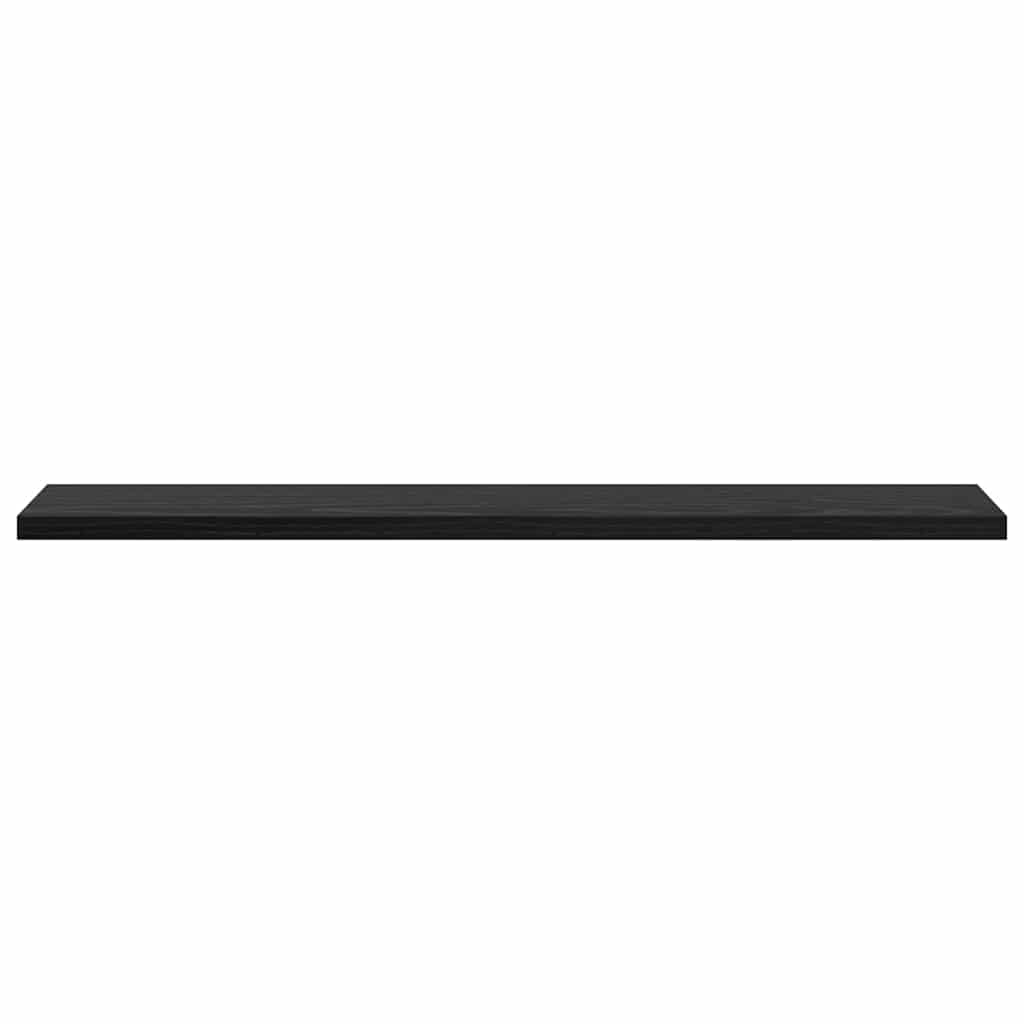 Scaffale 4 pcs Nero 60 x 10 x 1,5 cm Legno multistrato