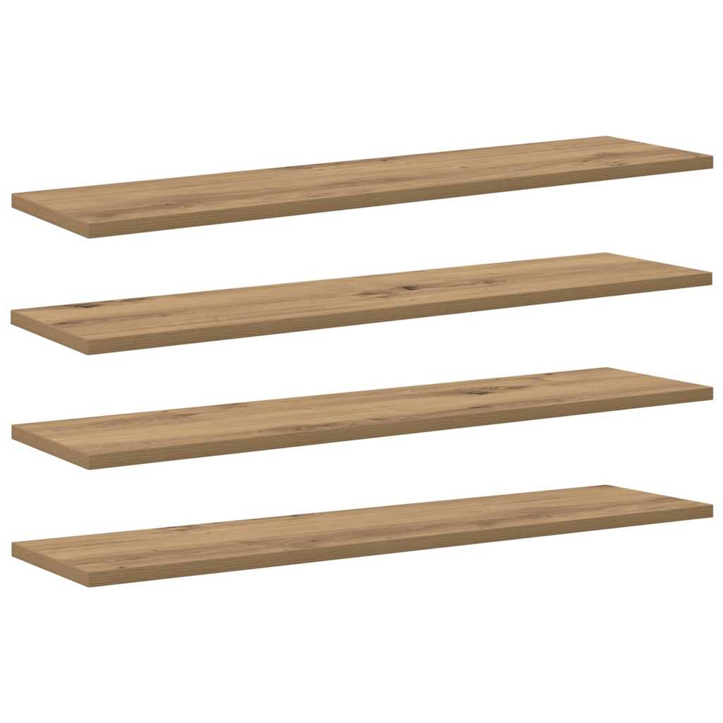 Scaffale 4 pcs Marrone 80 x 20 x 1,5 cm Legno multistrato