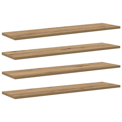 Scaffale 4 pcs Marrone 80 x 20 x 1,5 cm Legno multistrato