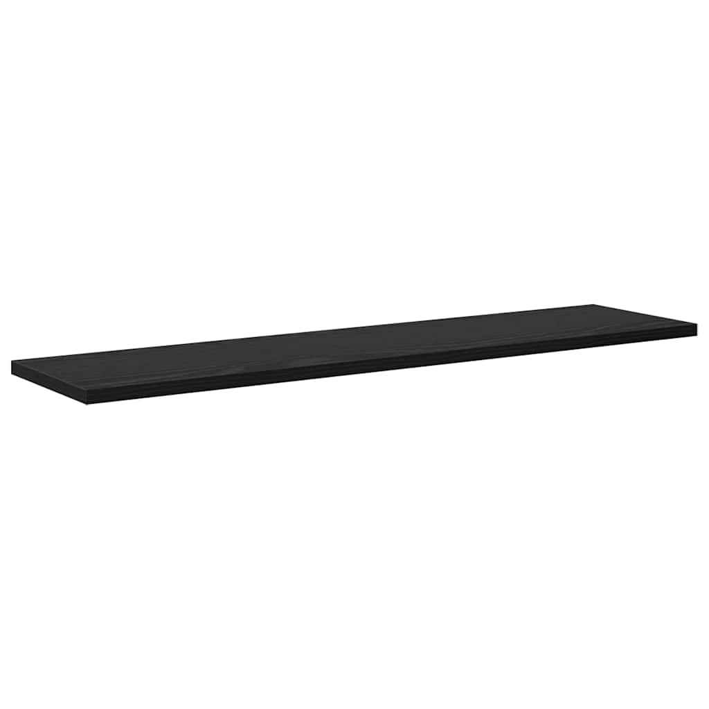 Scaffale 4 pcs Nero 80 x 20 x 1,5 cm Legno multistrato