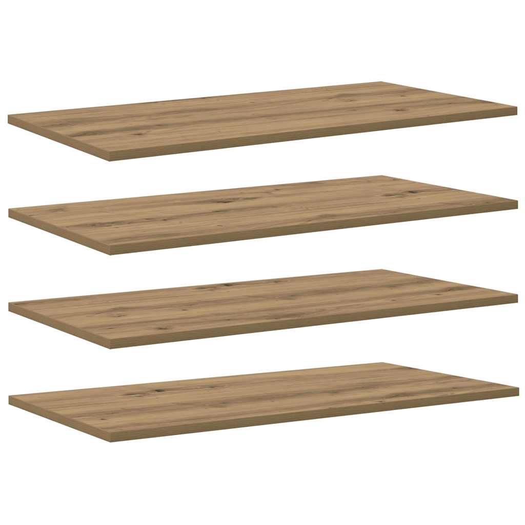 Scaffale 4 pcs Marrone 80 x 40 x 1,5 cm Legno multistrato