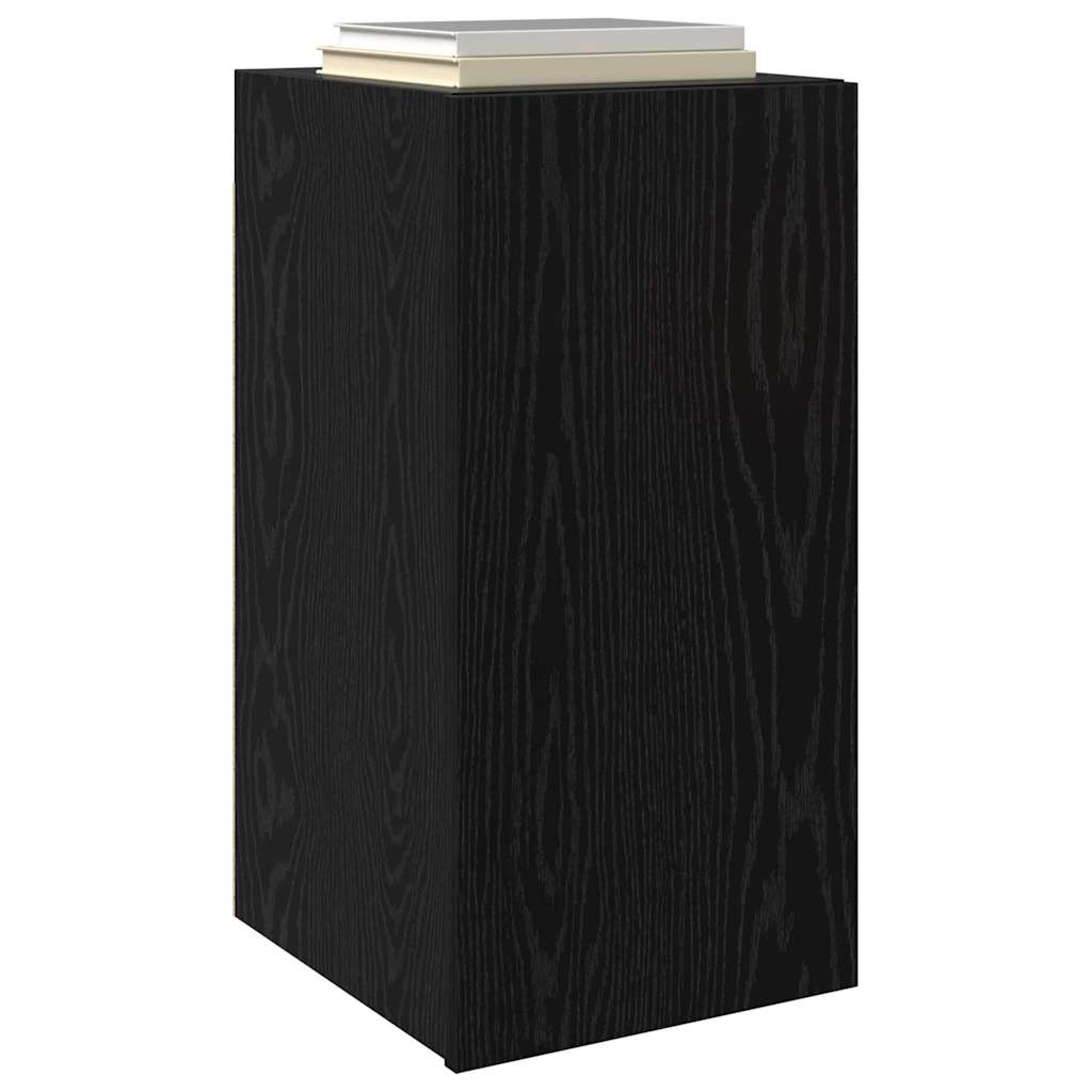 Mobile TV da Parete 2 pcs Rovere Nero 30,5 x 30 x 60 cm