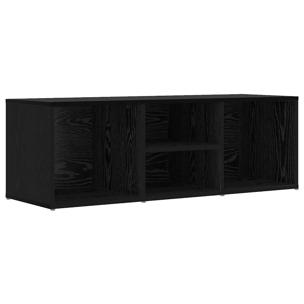 Panca per scarpe Rovere Nero 102 x 35 x 35 cm Legno multistrato