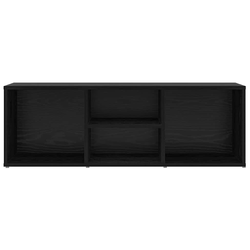 Panca per scarpe Rovere Nero 102 x 35 x 35 cm Legno multistrato