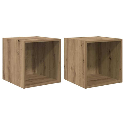Armadietto a muro 2 pcs Rovere artigianale 37 x 37 x 37 cm