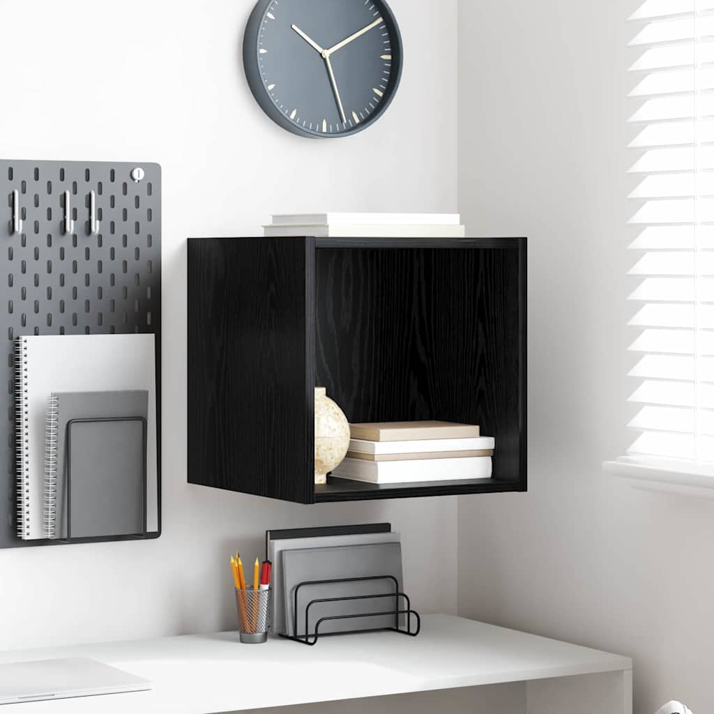 Armadietto a muro Rovere Nero 37 x 37 x 37 cm Legno multistrato